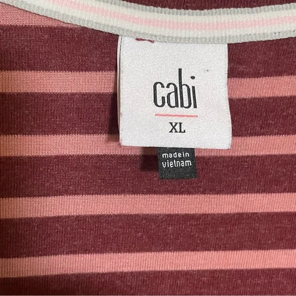 CAbi 4198 Scoop Tee Top Red Pink XL - Picture 8 of 9